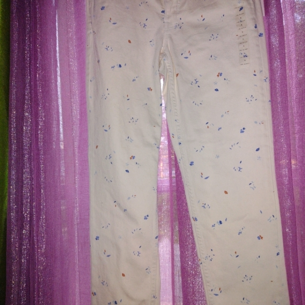 Free Assembly 90's Straight Pants Size 0 Floral Pant NWT